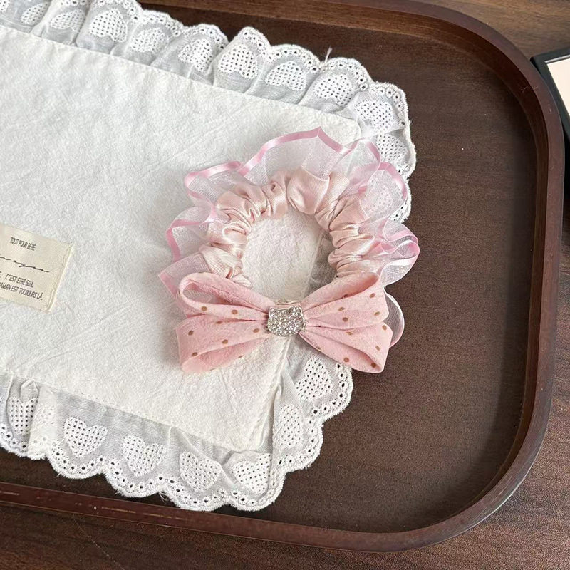 韩版新款卡通花朵发夹bb夹甜美少女心刘海侧边夹百搭马尾皮筋发圈