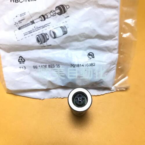 议价HBC-Teile Nr:AC105023 金属连接器 5针M12 母芯