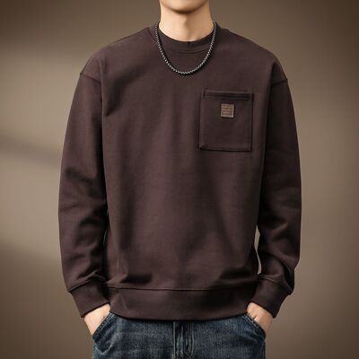 高端美式460g重磅圆领卫衣