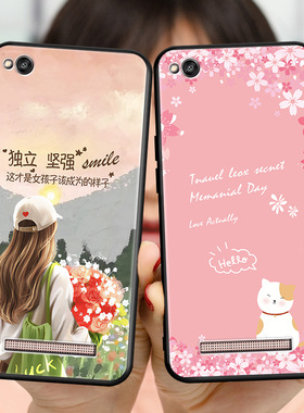 适用红米4A软硅胶手机壳redmi4a简约时尚2016111全包防摔保护套hm4a男款5.0寸学生卡通外壳hongmi4a 情侣文艺