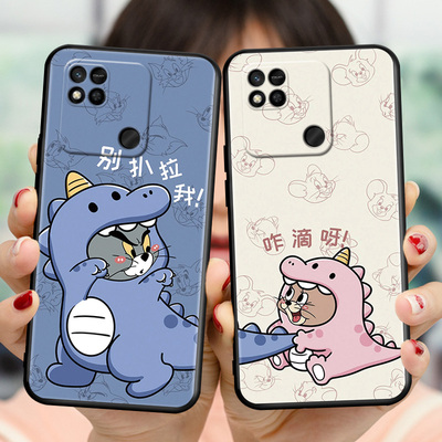 适用红米10A手机壳redmi10a卡通可爱220233l2c网红情侣redmi10a全包保护套hm10a防摔软壳220233l2c时尚文字潮