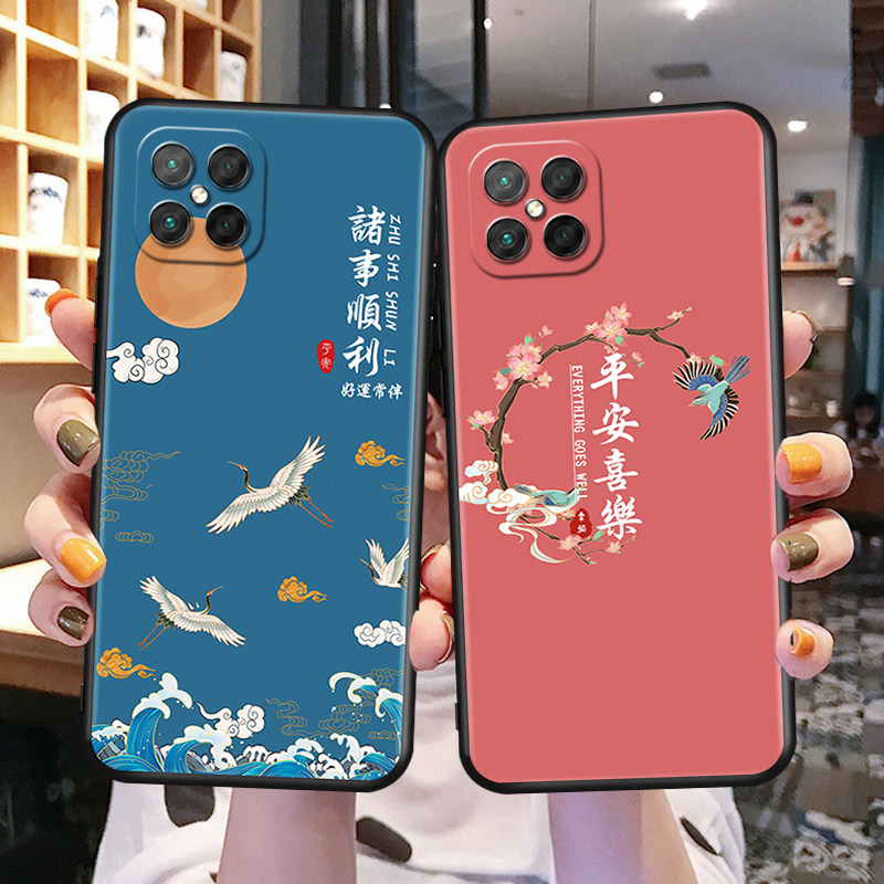 适用华为荣耀Play5手机套huawei保护壳防摔hjc-an90钢化膜荣誉piay5新款honor play5潮男女HJC-AN90竹报平安