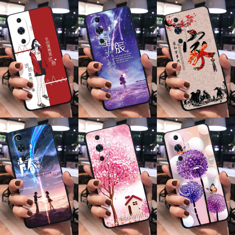 适用华为nova12活力版手机壳FIN一AL60新款FIN-AL60潮牌创意高级感外壳noⅴα12活力卡通妈妈用家和万事兴膜