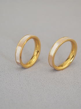 东大门天然贝壳拼接七彩黄铜镀金