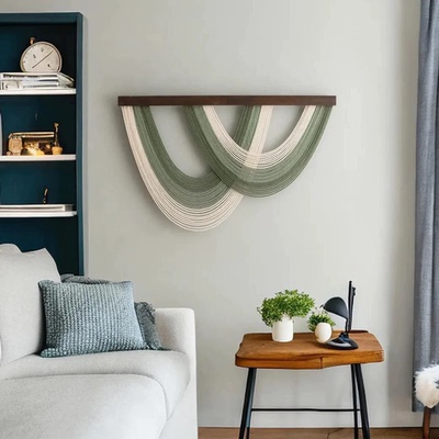 垂序北欧几何条纹挂毯客厅卧室