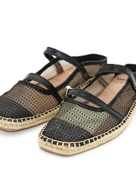 专柜玛丽正品2021春夏新款蕾丝凉鞋低帮套脚懒人鞋休闲女鞋01936w