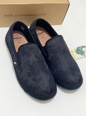 专柜玛丽正品男鞋22秋季款帆布鞋休闲草编布鞋涂鸦渔夫男鞋72281M