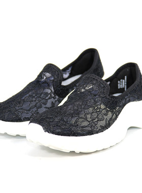 专柜玛丽正品22春夏新款帆布鞋女蕾丝网面鞋懒人一脚蹬单鞋75068W