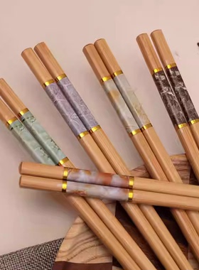 【天然楠竹筷】天然楠竹家用高端筷子耐高温防滑不发霉家庭筷JC2