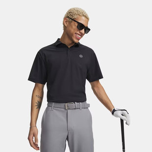 UA安德玛男子26春夏Drive休闲高尔夫舒适透气短袖 6009722 POLO衫