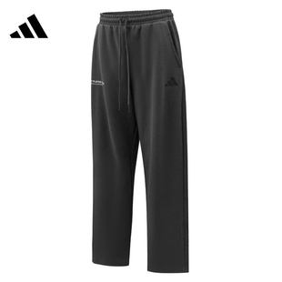 26春季 adidas阿迪达斯男子针织透气运动裤 宽松休闲长裤 KR2579 新款