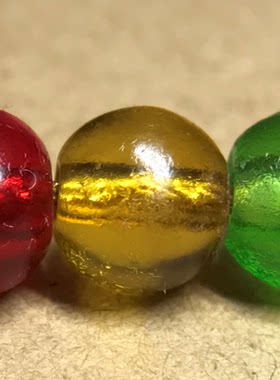 古法琉璃散珠清代琉璃6mm珠子