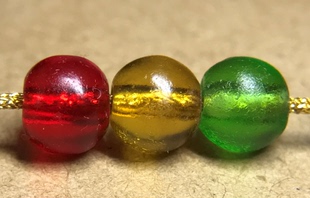 清代老琉璃 拒马河老琉璃 古法琉璃珠 手串 佛珠 配珠 6mm 隔珠