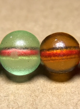 拒马河老琉璃 古法琉璃珠清代老琉璃 藏传佛珠 配珠 8mm珠子 隔珠