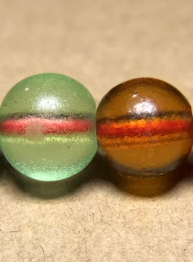 古法琉璃散珠清代琉璃8mm珠子