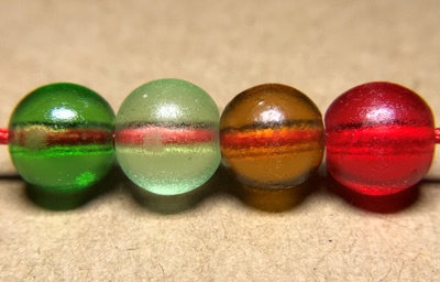 古法琉璃散珠清代琉璃8mm珠子