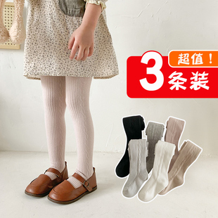 婴儿打底裤春秋夏季针织大PP儿童外穿薄款宝宝连体洋气女童连裤袜