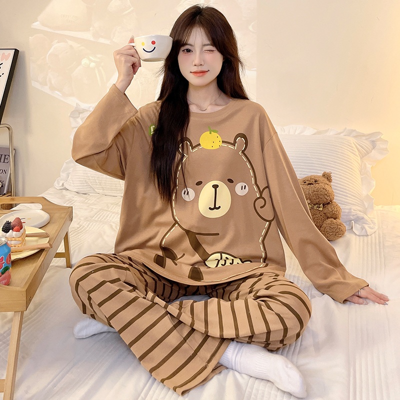 纯棉2025年新款春秋款睡衣长袖