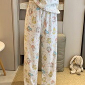 可爱卡通宽松可外穿高级感单件家居裤 睡裤 纯棉薄款 长裤 春秋 女夏季