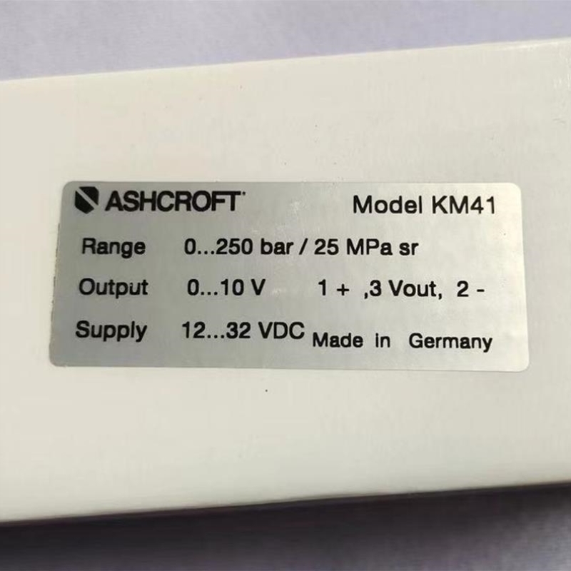 售前询价原装 正品 进口德国ASHCFT压力感测器 KM41 压力0~250BAR