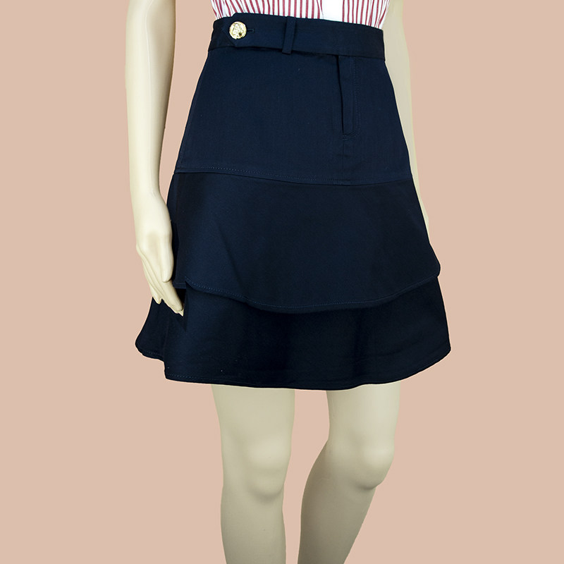 纯棉女款大摆半身裙