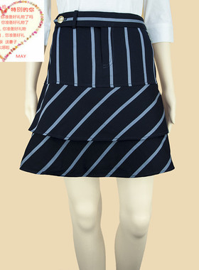 小熊家经典女款斜纹半身裙春夏季显瘦修身A字裙TTSC0103GF