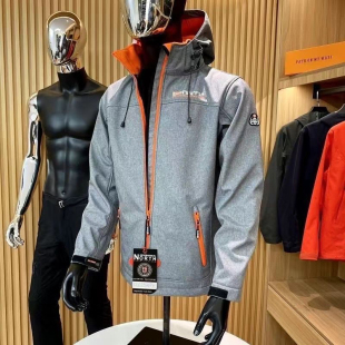 男韩版 式 款 挪威专业夹克加绒科考服防水防风连帽夹克外套春秋冬季