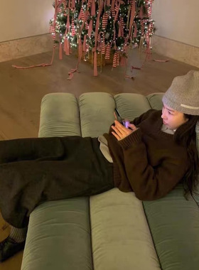 优雅气质半裙 韩国东大门设计师Sm**thm**d 纯色褶皱鱼尾半身裙