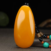 黄龙玉原石手把件鸡油黄玉原石手玩件吊坠和田玉健身手把件挂件