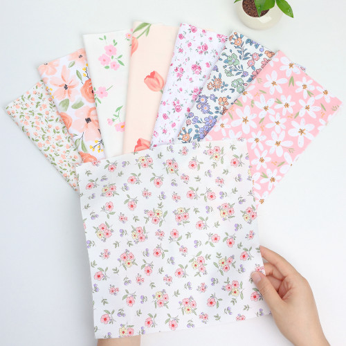 全棉斜纹布组手工diy碎花布料