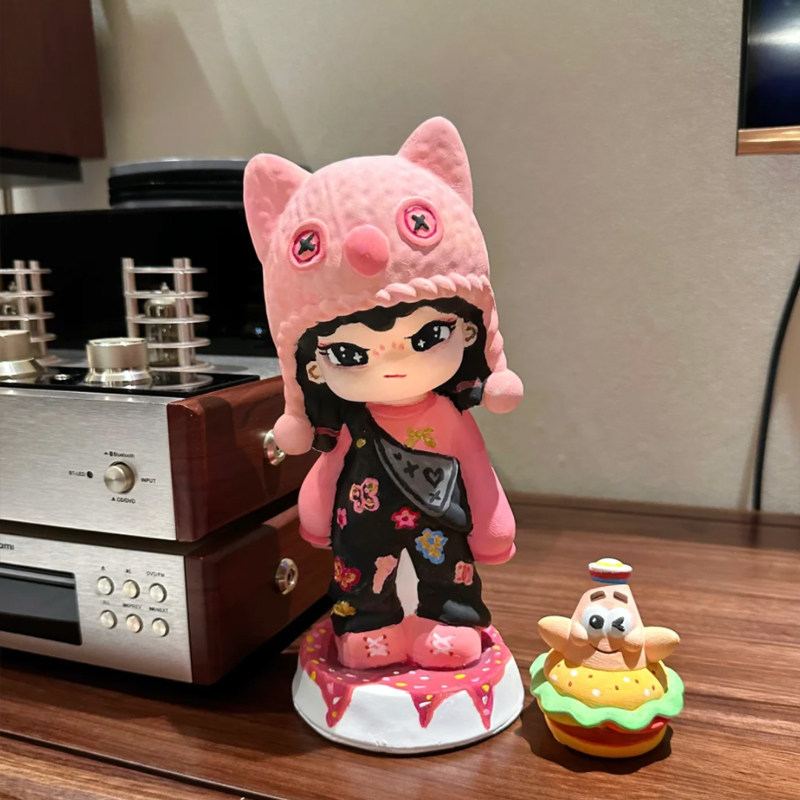 dora生人勿扰猎户的女儿拽姐香薰白胚涂鸦diy大号石膏娃娃涂色