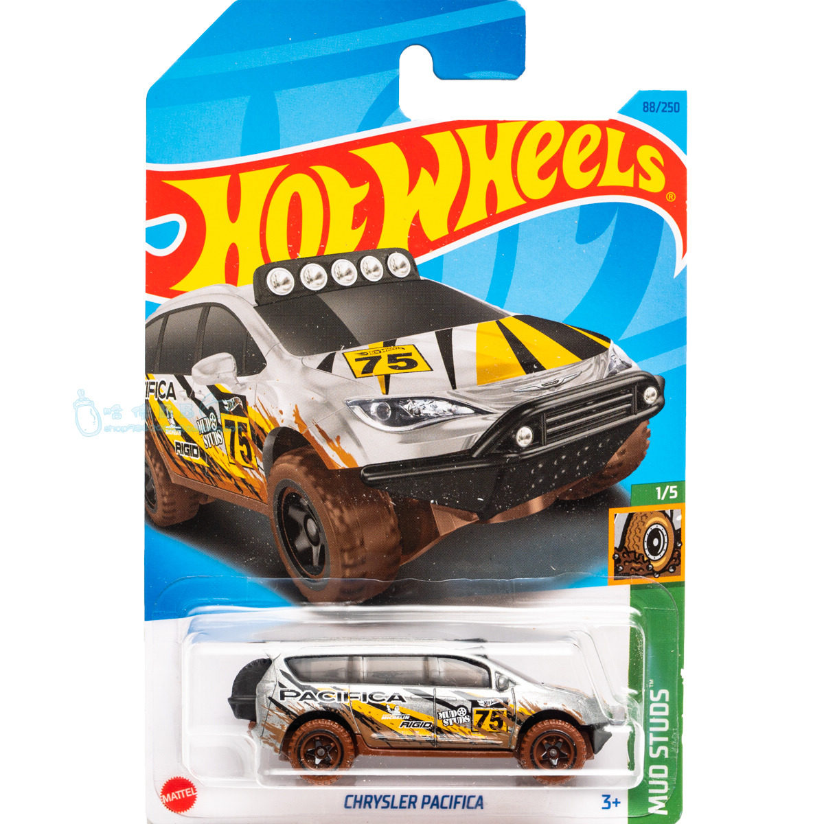 风火轮小跑车玩具模型男孩礼物88号 克莱斯勒 pacifica 银色