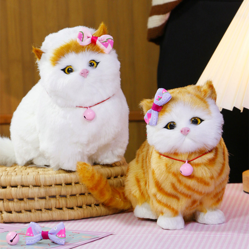 仿真猫咪会叫毛绒玩具