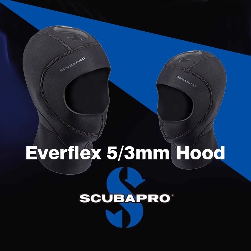 美国Scubapro 5MM潜水帽Hood保暖头套深潜ow考证水肺装备防寒舒适