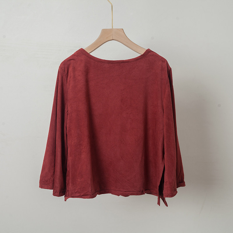 9.9包邮女装夏季打底T恤鹿皮绒女士气质喇叭袖上衣套头圆领宽松衫,女装/女士精品,T恤,淘宝优惠券,粉丝福利购,淘宝优惠卷