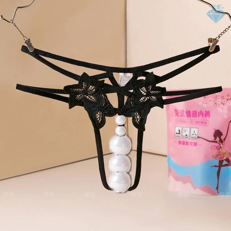 免穿脱约会方便做男受女蕾丝开放扶她丁字裤情侣助兴趣内衣裤套装