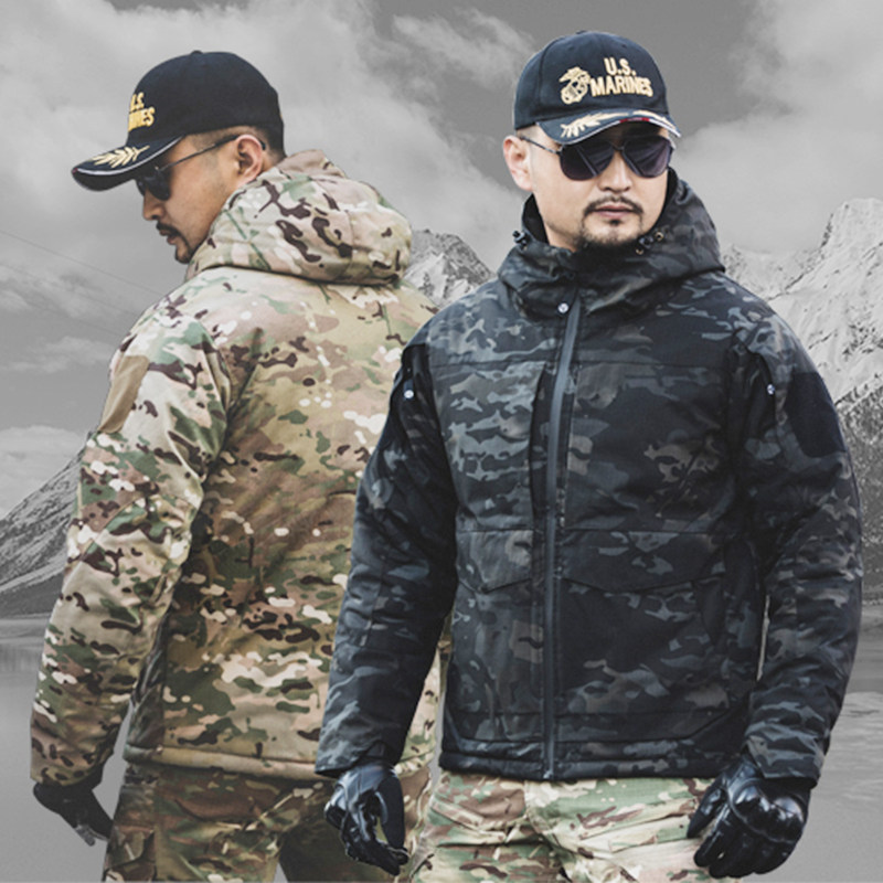 M65战术棉服 男户外防水耐磨作训服保暖冬冲锋衣冬外套迷彩防风衣