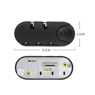 锁防盗锁固定锁 锁YF20212旅行皮箱包通用密码 S002 行李箱配件密码