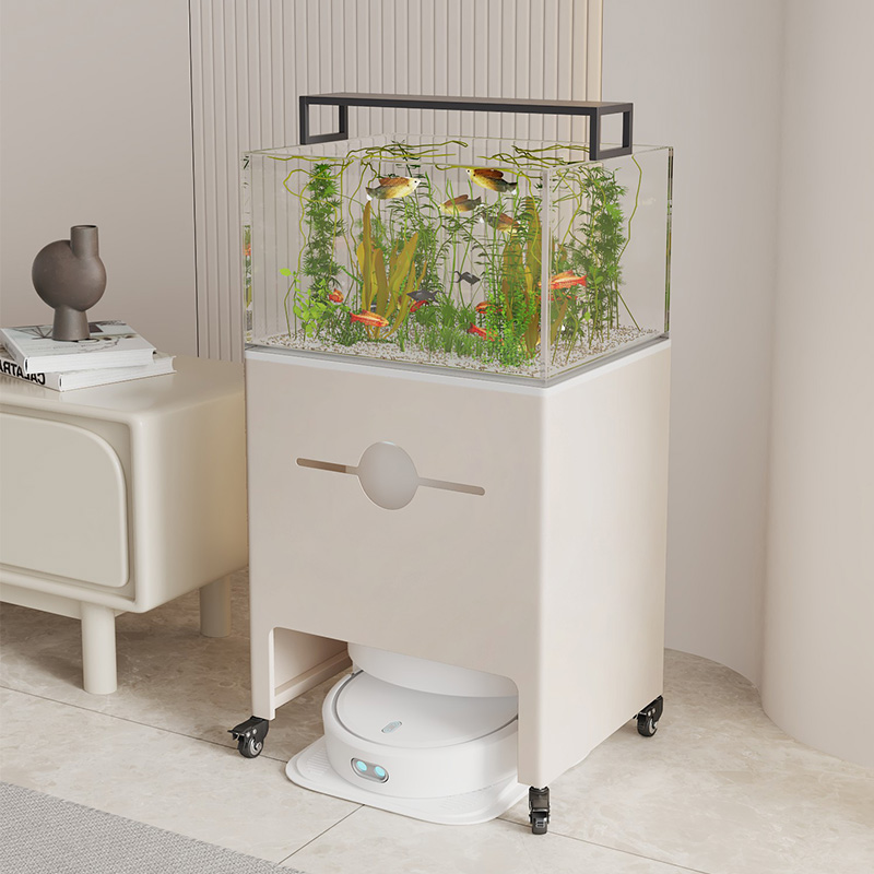 岩板扫地机器人基站上方置物架子