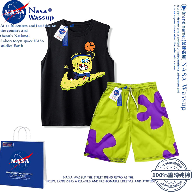 NASA联名海绵宝宝亲子背心套装