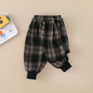 休闲裤 儿童裤 3两2一1岁小女孩秋季 男童5女宝宝卫裤 子女童春秋新款