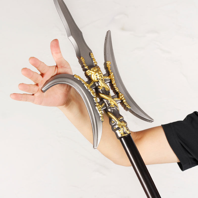 三国五虎上将大号pu软胶兵器儿童玩具男橡胶刀剑武器模型生日礼物