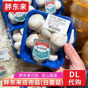 胖东来蔬菜 双孢菇白蘑菇口蘑食用菌菇 鲜嫩炒菜配菜安心蔬菜代购