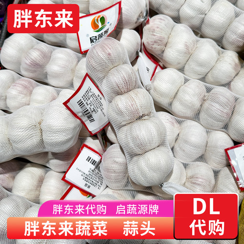 胖东来蔬菜 大蒜头袋蒜新鲜干蒜 240g袋/5个 安心蔬菜正品代购