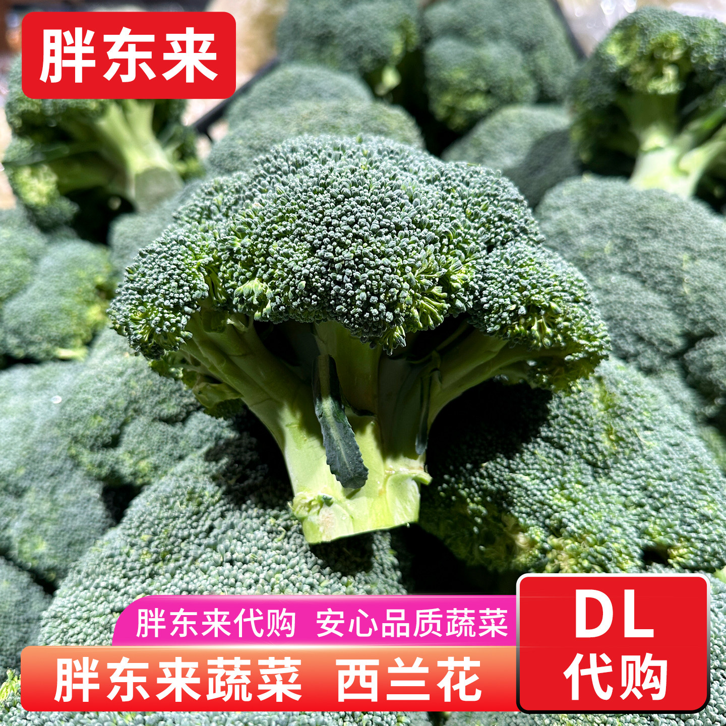 胖东来蔬菜 定向种植西兰花绿花菜花椰菜西蓝花 安心蔬菜正品代购