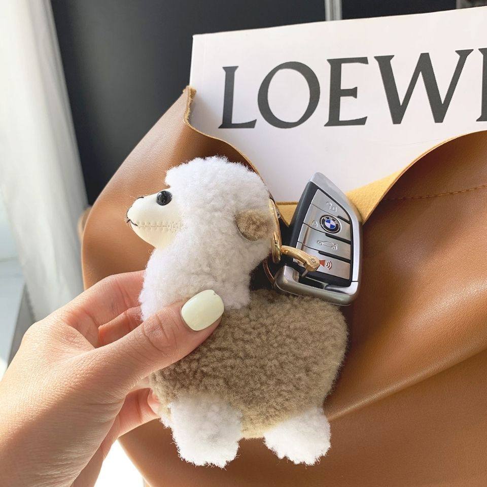 可爱真羊毛小羊驼汽车钥匙扣挂件毛绒公仔玩偶书包包挂饰礼物,服饰配件/皮带/帽子/围巾,包挂件,淘宝优惠券,粉丝福利购,淘宝优惠卷