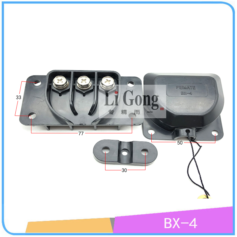 焊机输入端子 三相接线盒bx-4 电焊机电源线接线盒铜接头 压线板