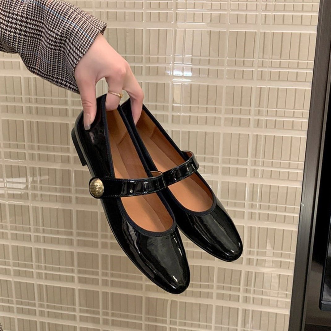 皮鞋女2026年春季新款平底低跟单鞋百搭法式欧洲站女鞋玛丽珍鞋,女鞋,玛丽珍鞋,淘宝优惠券,粉丝福利购,淘宝优惠卷
