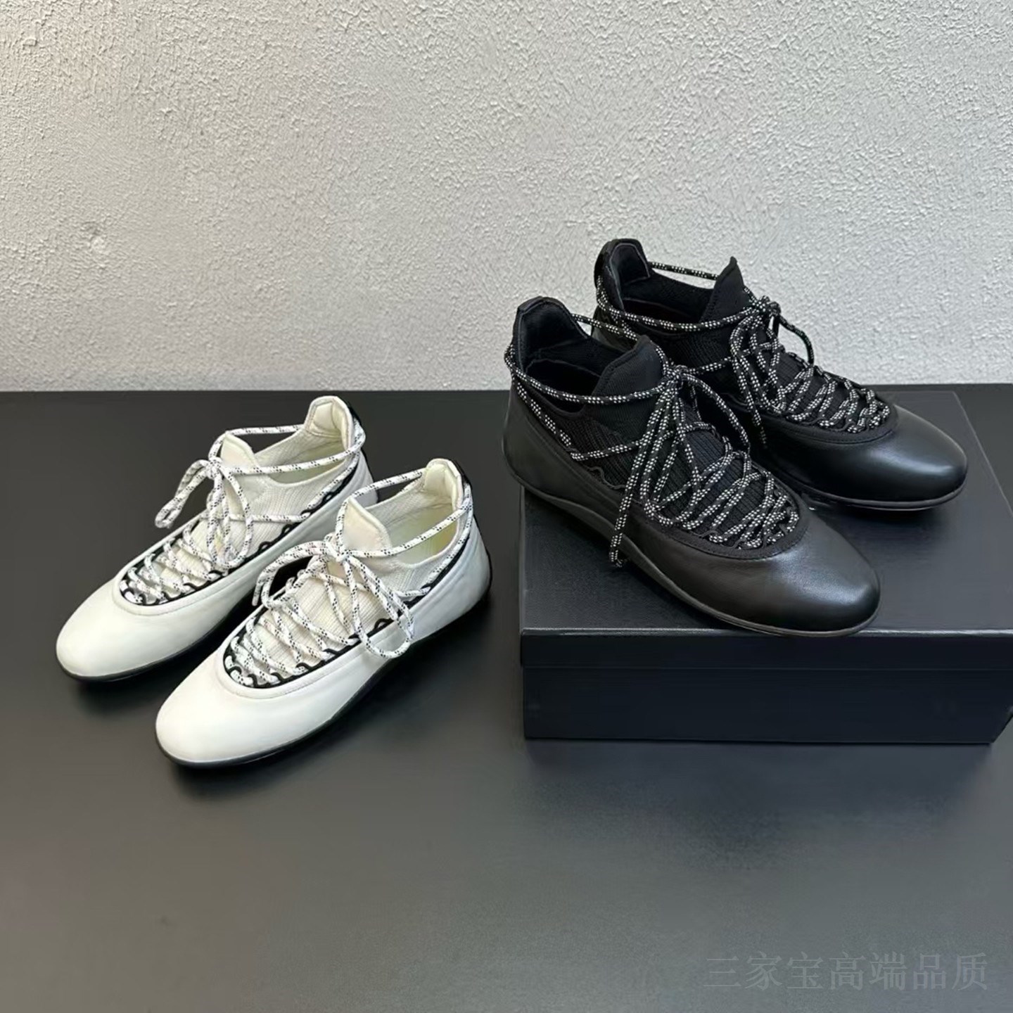 法式复古风交叉绑带罗马休闲鞋女