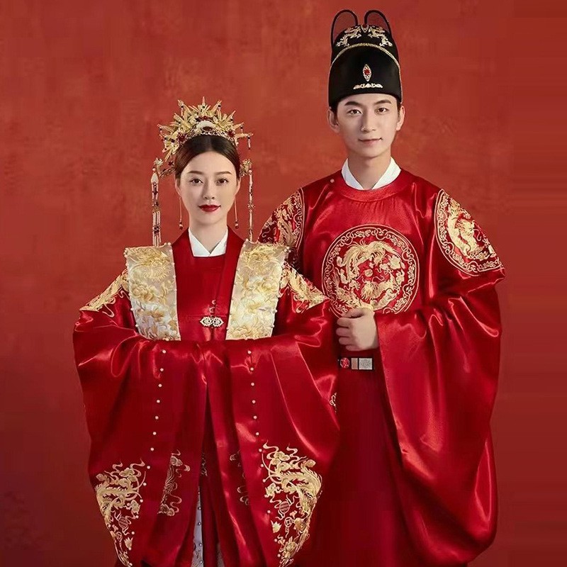 明制男女婚服套装新款中式